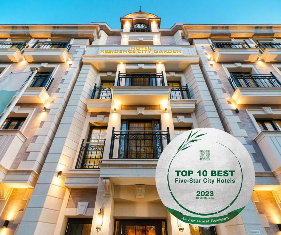 Residence City Garden - Certificate Of Excellence Top 10 Best Five-Stars City Hotels For 2024 Awarded By Htif Plovdiv Eksteriør billede